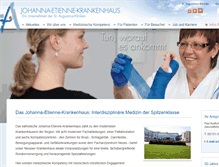 Tablet Screenshot of johanna-etienne-krankenhaus.de
